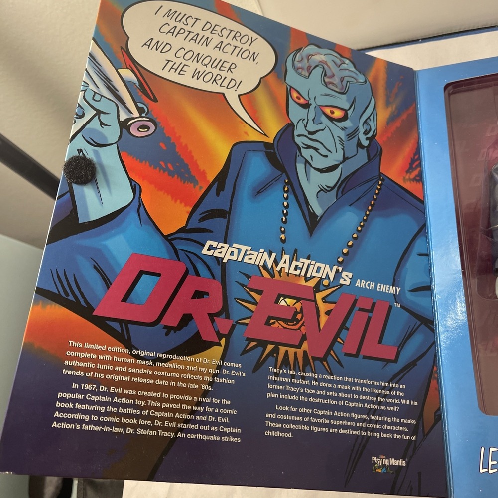 DR. EVIL Captain Action Arch Enemy Playing Mantis Villain Series New 1998 - Picture 5 of 16
